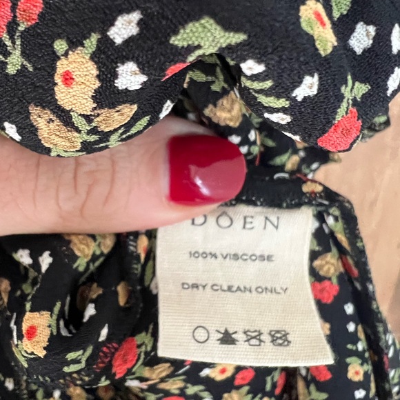 SOLD NWT Doen Camden Dress in Ink Montpellier Floral L - Picture 6 of 7